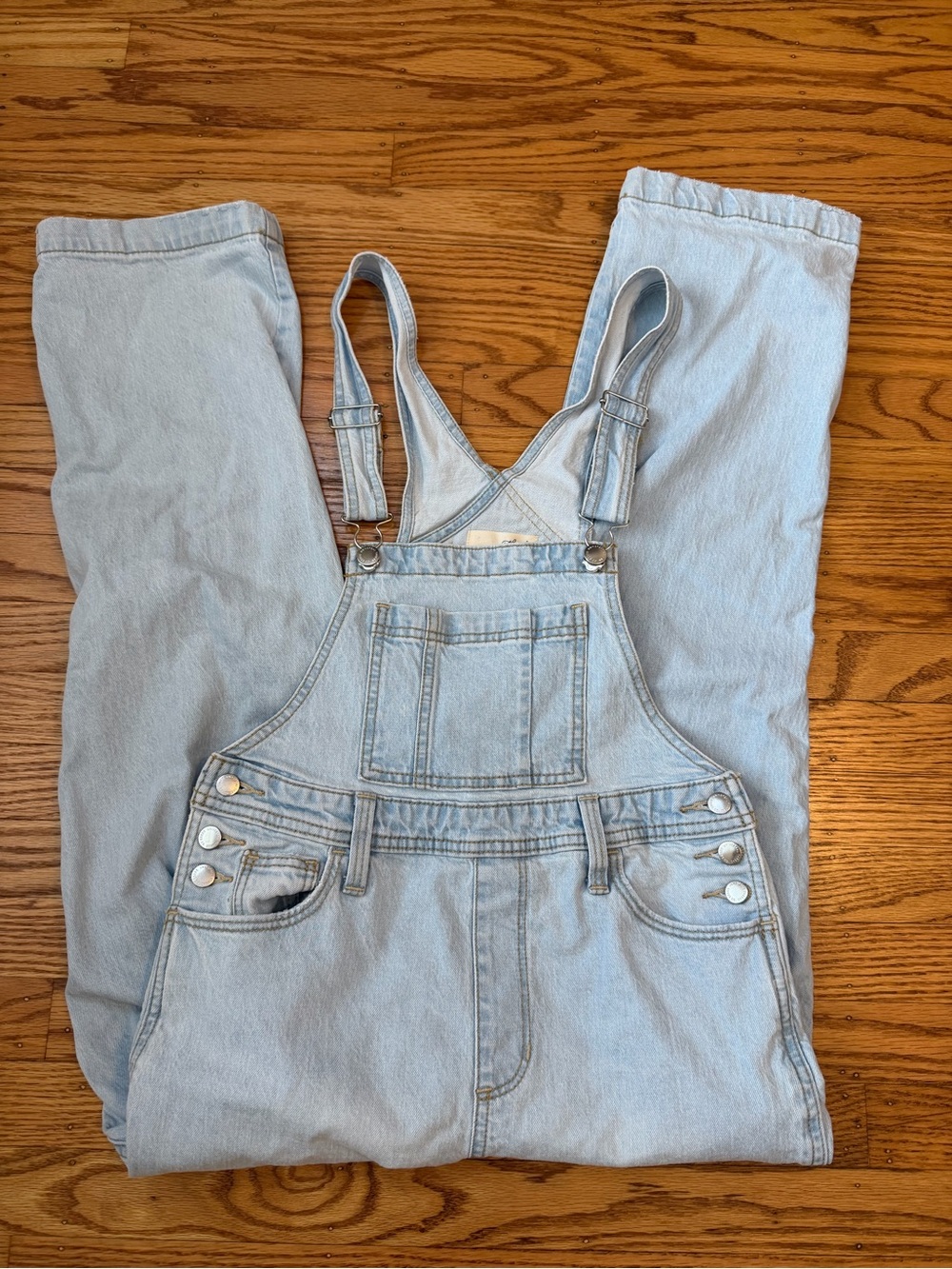 Universal Thread Light Wash Denim Overalls Size 00/24R